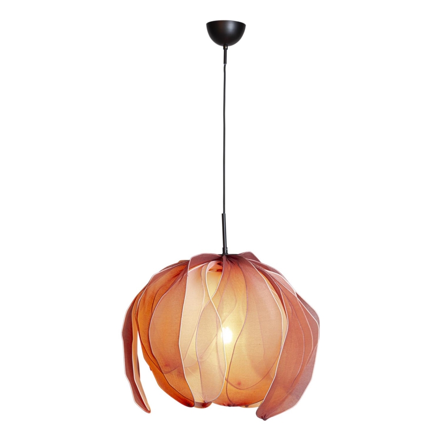 ByRydens - Żyrandol na lince LOU LOU 1xE27/5W/230V różowy śr. 80 cm