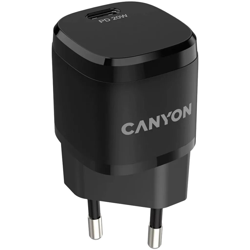Canyon - Adapter do szybkiego ładowania Power Delivery 20W czarny