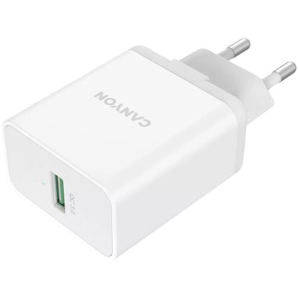 Canyon - Adapter ładujący 1xUSB/230V