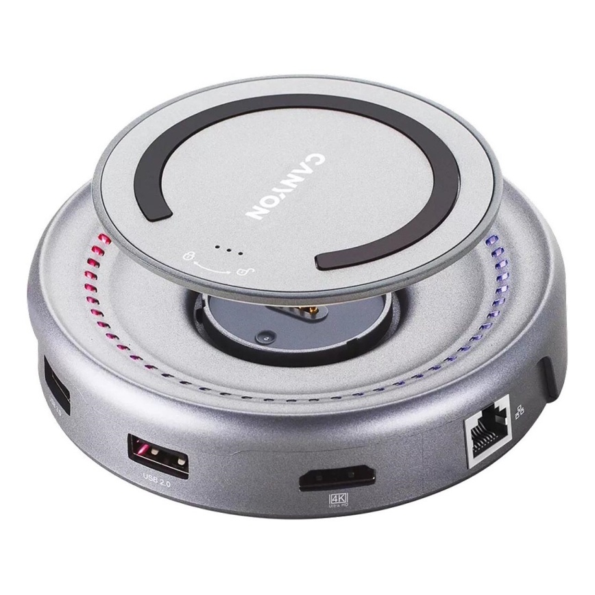 Canyon - Hub wieloportowy z ładowarką i interfejsem USB