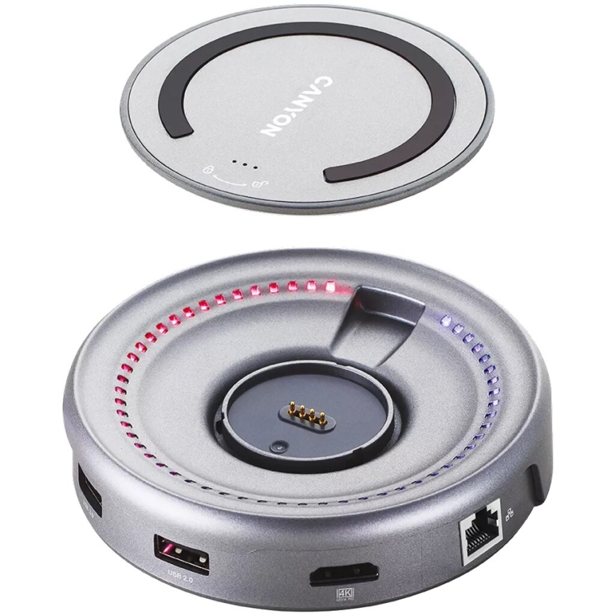 Canyon - Hub wieloportowy z ładowarką i interfejsem USB