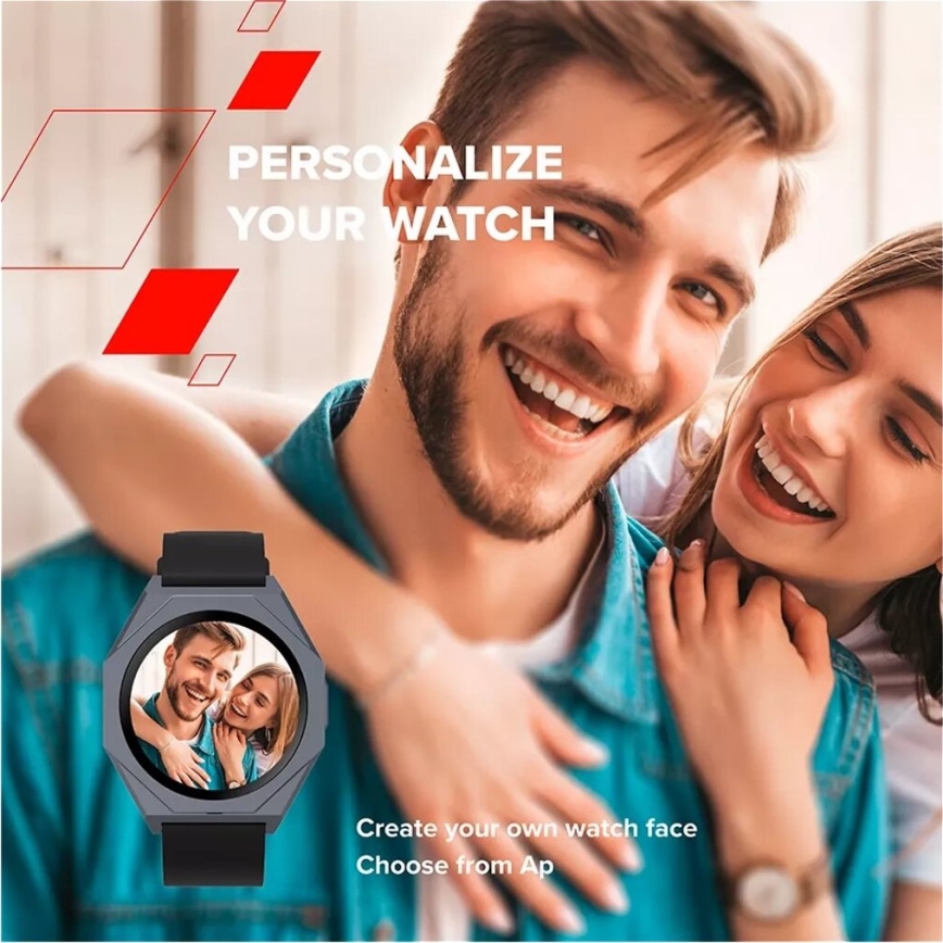 Canyon - Inteligentny zegarek OTTO IP68 srebrny