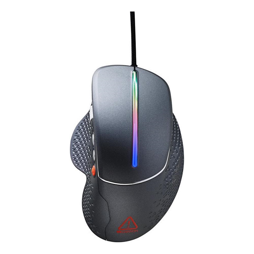 Canyon - LED RGB Myszka gamingowa 800/1600/2400/3200/4800/6400 DPI