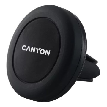Canyon - Magnetyczny uchwyt do telefonu w samochodzie okrągły czarny