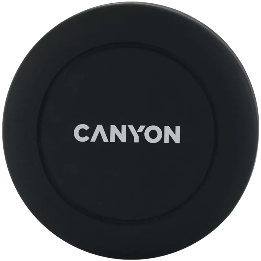 Canyon - Magnetyczny uchwyt do telefonu w samochodzie okrągły czarny