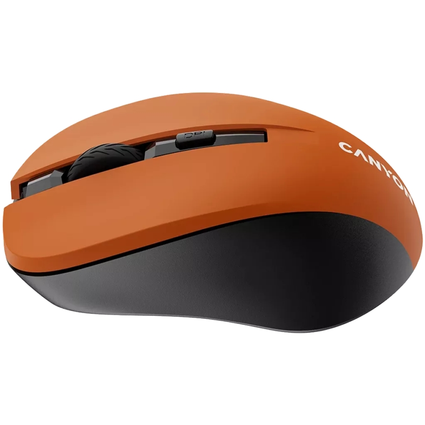 Canyon - Mysz bezprzewodowa 800/1000/1200 DPI 2xAAA pomarańczowy