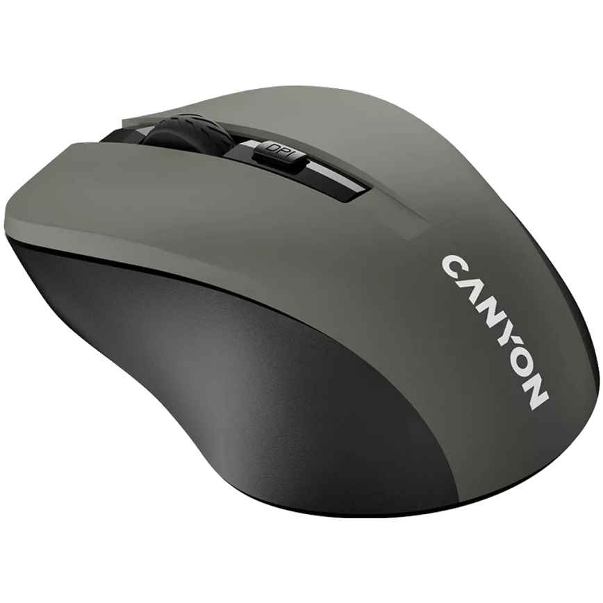 Canyon - Mysz bezprzewodowa 800/1000/1200 DPI 2xAAA szary