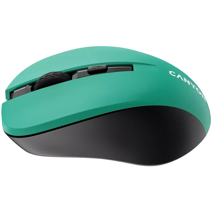 Canyon - Mysz bezprzewodowa 800/1000/1200 DPI 2xAAA zielony