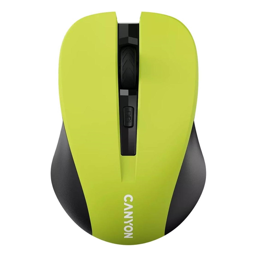 Canyon - Mysz bezprzewodowa 800/1000/1200 DPI 2xAAA żółty