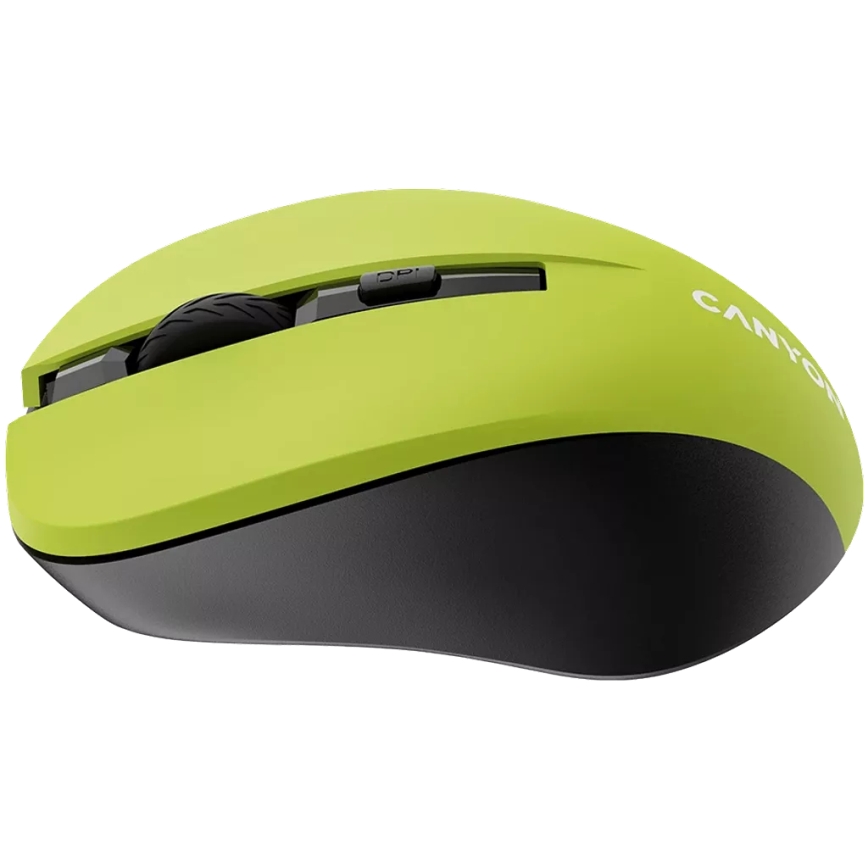 Canyon - Mysz bezprzewodowa 800/1000/1200 DPI 2xAAA żółty