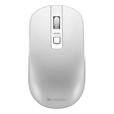 Canyon - Mysz bezprzewodowa 800/1200/1600 DPI biała