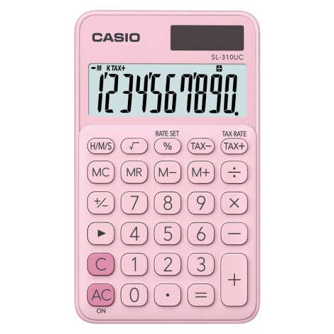 Casio - Kalkulator kieszonkowy 1xLR54 różowy