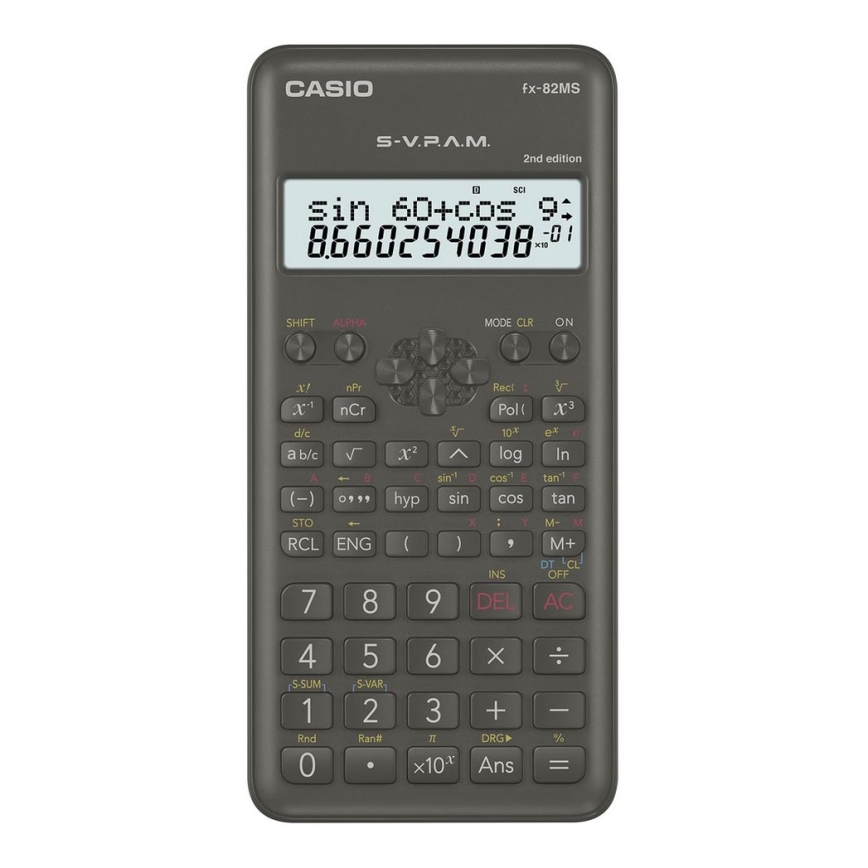 Casio - Kalkulator szkolny 1xAAA czarny