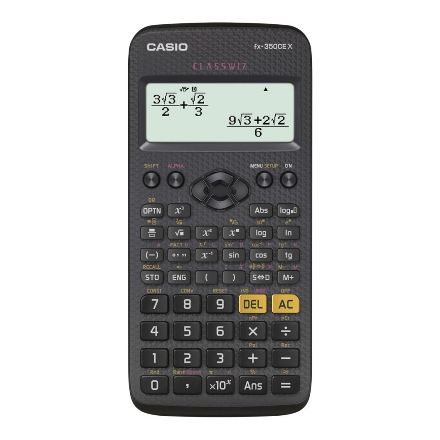 Casio - Kalkulator szkolny 1xAAA czarny