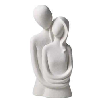 Ceramiczna dekoracja stołowa 21x8,5x10 cm biała