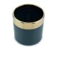 Ceramiczna doniczka CINDY 15x15 cm zielona/złota