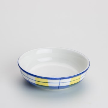 Ceramiczna miska na kompot 13 cm biało-niebieska