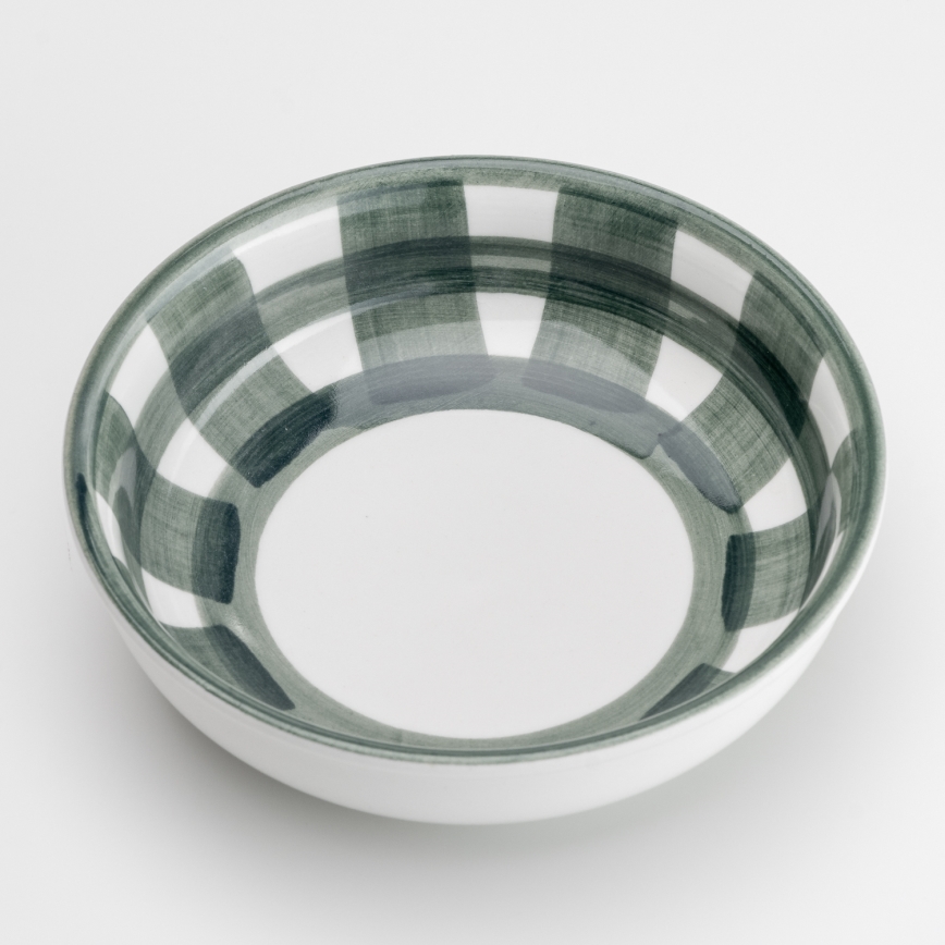Ceramiczna miska na kompot 13 cm zielona