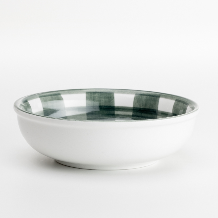 Ceramiczna miska na kompot 13 cm zielona
