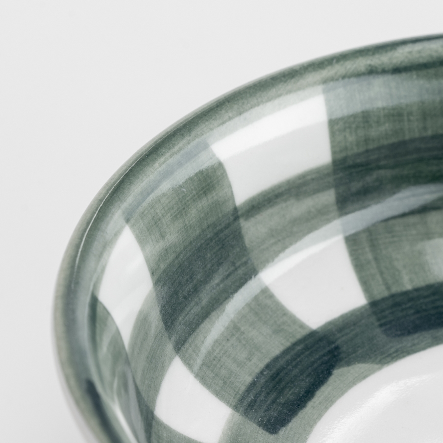 Ceramiczna miska na kompot 13 cm zielona