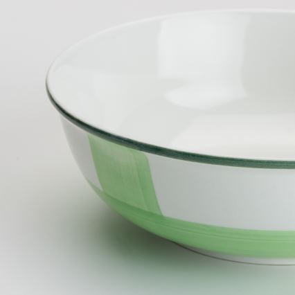 Ceramiczna miska na kompot Lada 23 cm zielony białe
