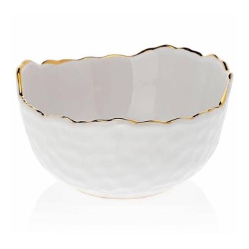 Ceramiczna miska TIGELLA 13 cm kremowo-złota