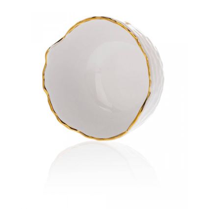 Ceramiczna miska TIGELLA 13 cm kremowo-złota