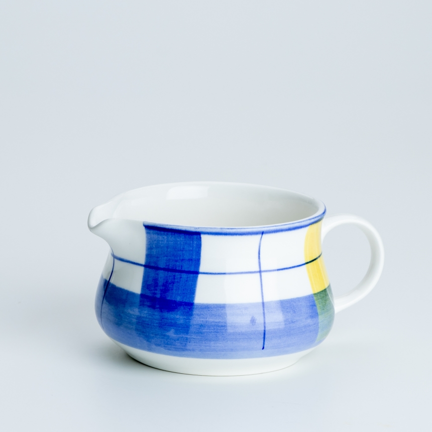 Ceramiczna sosjerka Alena niebieski biała