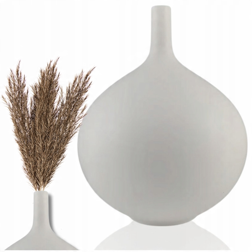 Ceramiczna waza 24 cm biała