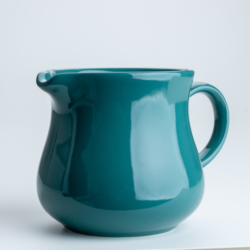 Ceramiczny dzbanek Alena 0,75 l turkusowy