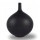 Ceramiczny wazon 24 cm, matowy, czarny