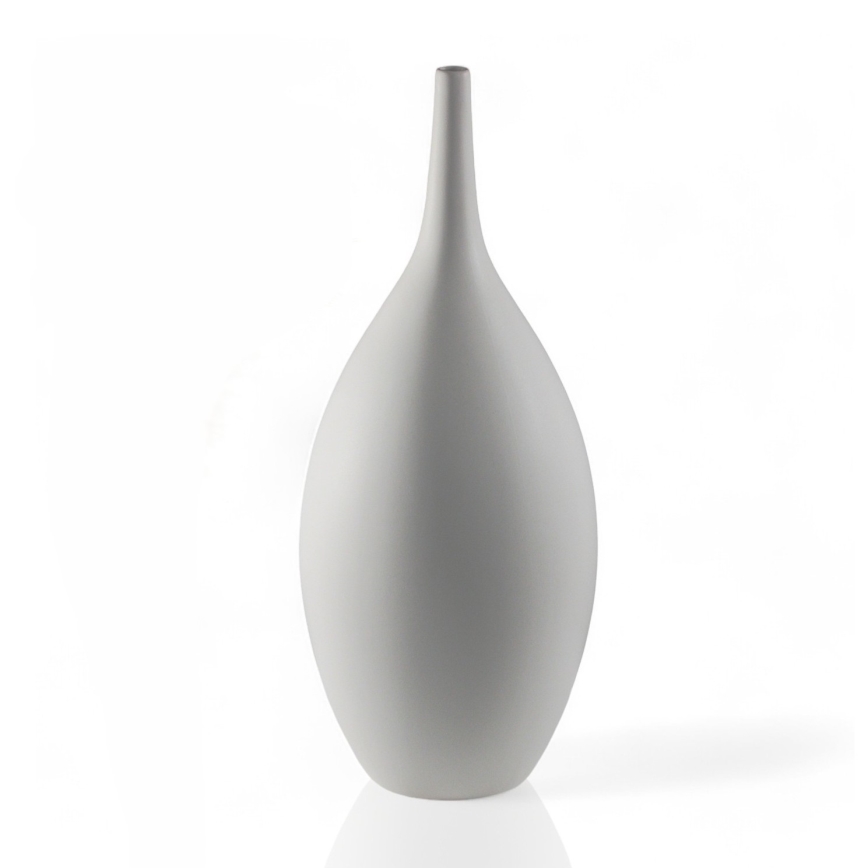 Ceramiczny wazon 47 cm, biały