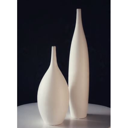 Ceramiczny wazon 47 cm, biały