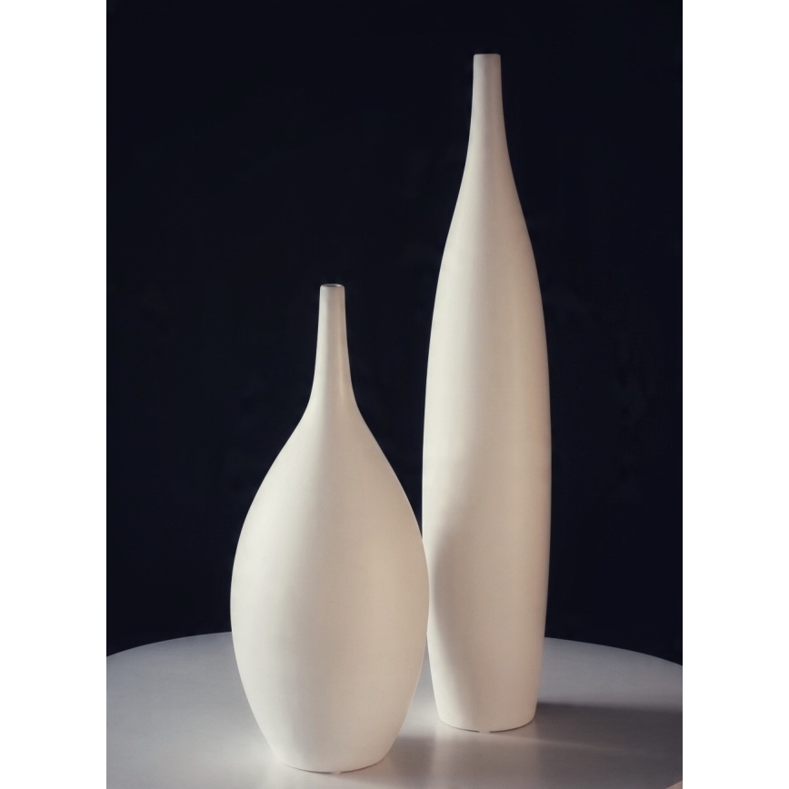 Ceramiczny wazon 47 cm, biały
