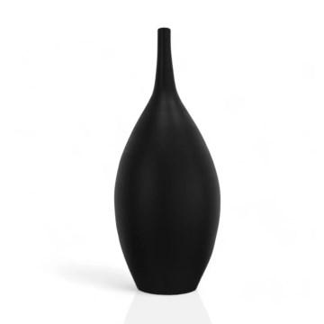 Ceramiczny wazon 47 cm, czarny