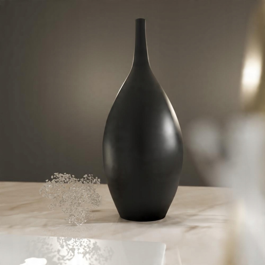 Ceramiczny wazon 47 cm, czarny