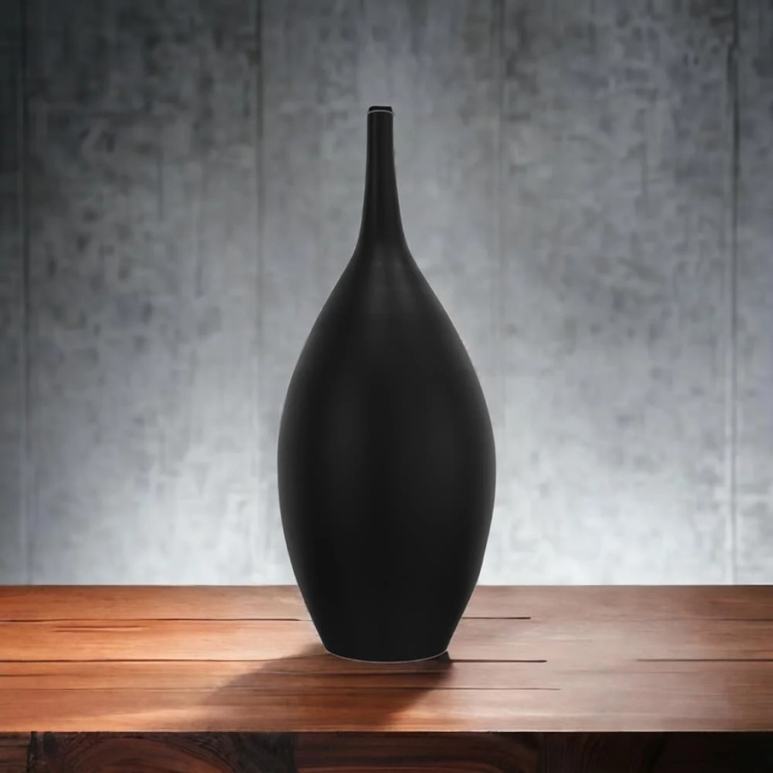 Ceramiczny wazon 47 cm, czarny