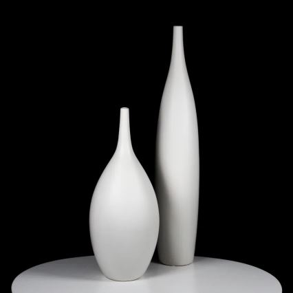 Ceramiczny wazon 70 cm, biały