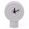 Ceramiczny zegar stołowy 16 cm 1xAA biały