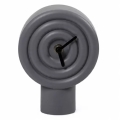 Ceramiczny zegar stołowy 16 cm 1xAA szary
