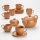 Ceramiczny zestaw do herbaty Jumbo brązowy