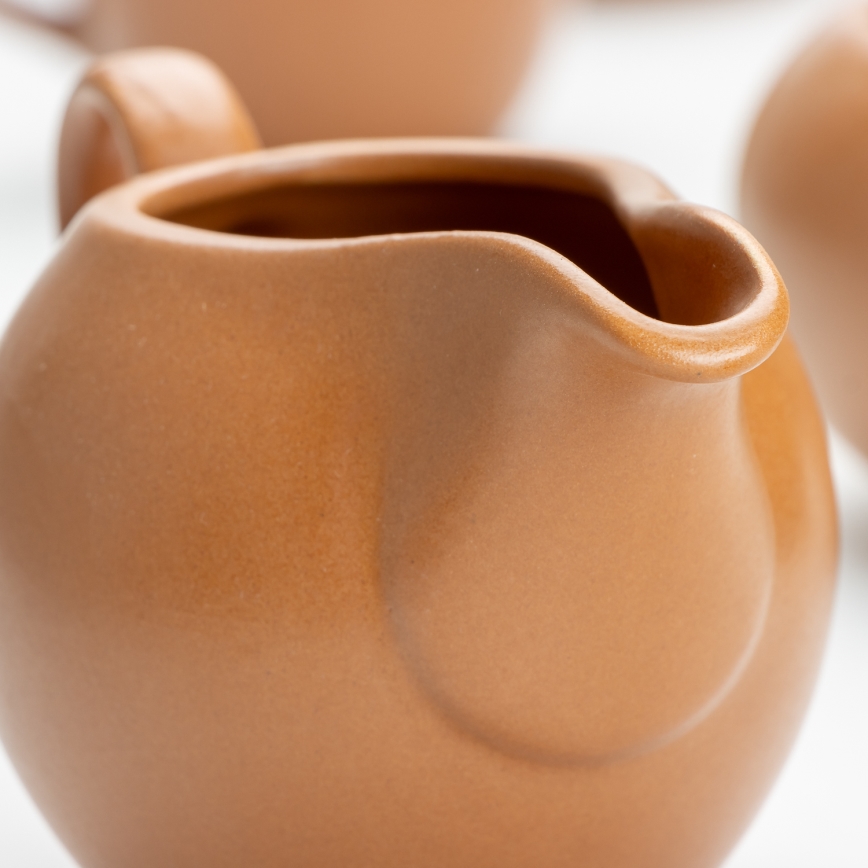 Ceramiczny zestaw do herbaty Jumbo brązowy