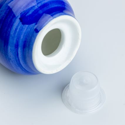 Ceramiczny zestaw do pieprzu i soli niebiesko-biały