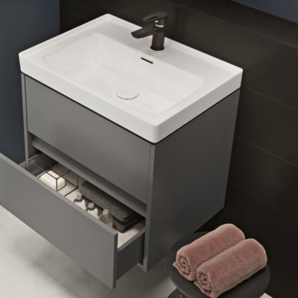 Cersanit K114-006 - Umywalka wpuszczana CREA 44,5x60 cm ceramika/biały połysk