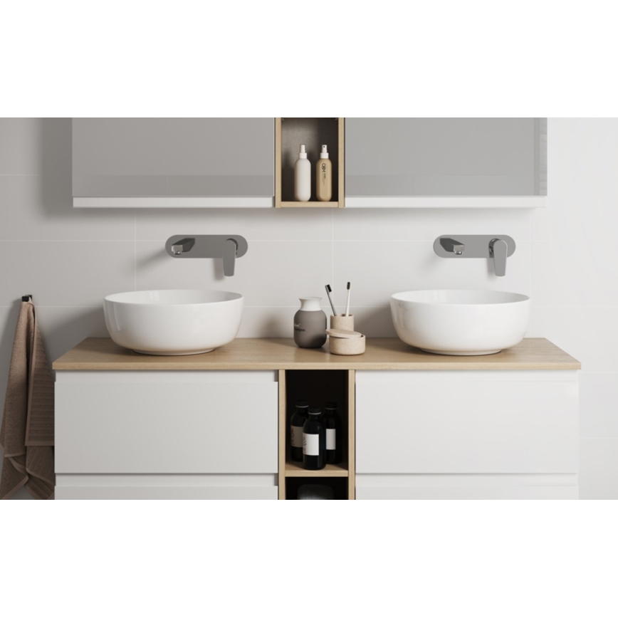 Cersanit K116-047-ECO - Umywalka nablatowa MODUO Ø 35 cm ceramika/biały połysk