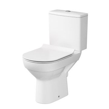 Cersanit K35-037 - WC stojąca z deską CITY ceramika/biały