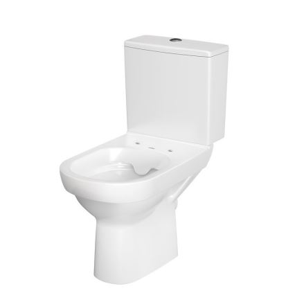 Cersanit K35-037 - WC stojąca z deską CITY ceramika/biały