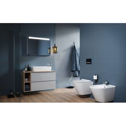 Cersanit K701-104 - WC wisząca z deską CITY OVAL ceramika/biała