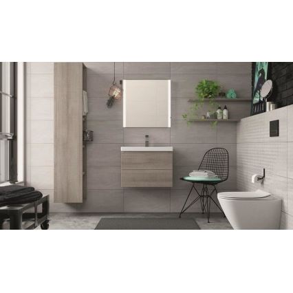 Cersanit K701-104 - WC wisząca z deską CITY OVAL ceramika/biała