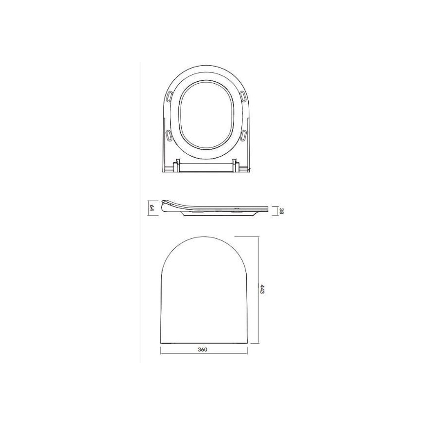 Cersanit K701-104 - WC wisząca z deską CITY OVAL ceramika/biała